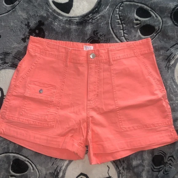 Womens Salmon Pink Shorts - Picture 1 of 4